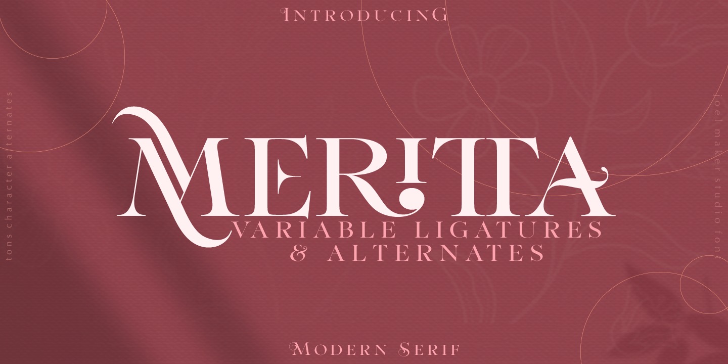 Przykład czcionki Meritta Serif